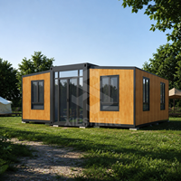 Maison préfabriquée moderne pliable et extensible, conteneur modulaire de 40 pieds, mini-maison préfabriquée à 2 chambres pour habitation, hôtel, villa, bureau