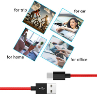 Câble de charge rapide USB Type C tressé en nylon 60W 1m 2m 3m pour téléphone portable