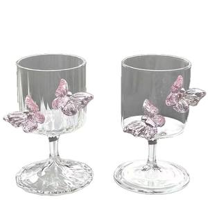 แก้วแชมเปญทรงการ์ตูนแบบชั้นเดียว ทำจากแก้วบอโรซิลิเกตคุณภาพสูง - Product Image 1