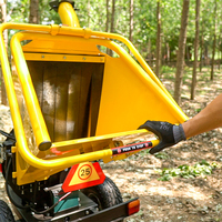 Broyeur de bois à essence AUSTTER 15HP, broyeur de branches commercial pour jardin, avec moteur Ducar/Loncin/B&S