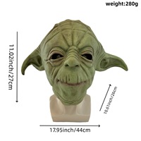 Accessoires de déguisement DIY pour Halloween : Masque en latex pour cosplay de maître