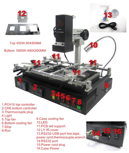 Station de retravail BGA IR8500 LY sans taxe pour la réparation de téléphones mobiles, mise à niveau de l'<span class=keywords><strong>IR6500</strong></span> - Product Image 6