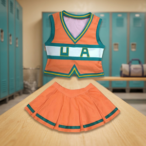Jeunes filles lycée Costume Cheerleading uniforme personnalisé Sublimation imprimé pratique porter des échauffements KIT XXXS taille - Product Image 3