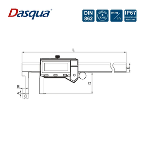 Calibrador Digital Interno de Acero Inoxidable Sólido de 20-150 mm, Impermeable IP67, Certificado Blue Reach 2580-5105 - Product Image 3
