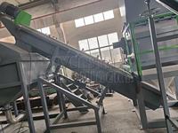Machine à laver en plastique de recyclage de bouteilles en PET 2025 avec nouvelle pompe à roulement moteur-PE PP PVC recycler l'état de la ligne de lavage nouveau utilisé