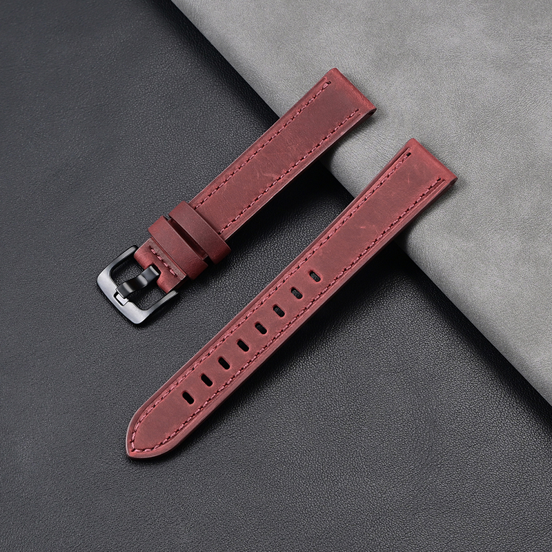 Rouge foncé + boucle argentée