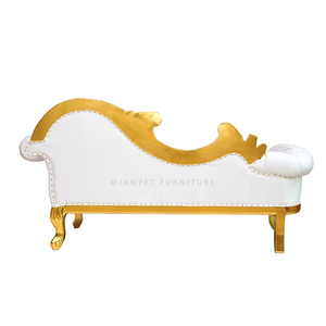 كرسي استرخاء فاخر للزفاف بتصميم ملكي فيكتوري أبيض للبيع بالجملة - Product Image 4