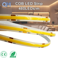Lampu Strip LED COB 12V 320LED/m 5M CE ROHS Fleksibel 3000K 4000K 6000K untuk Lampu Latar TV Lampu Strip LED COB Pintar