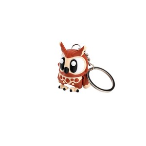 Porte-clés animal à grands yeux multicolore imprimé en 3D, articulations mobiles, mignon, créatif, accessoire de décoration, pendentif de sac fantaisie - Product Image 5