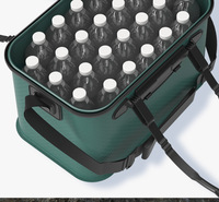 Boîte à poissons vivants pliable et étanche pour l'extérieur, sac à appâts souples en EVA, seau de pêche multifonctionnel pliable