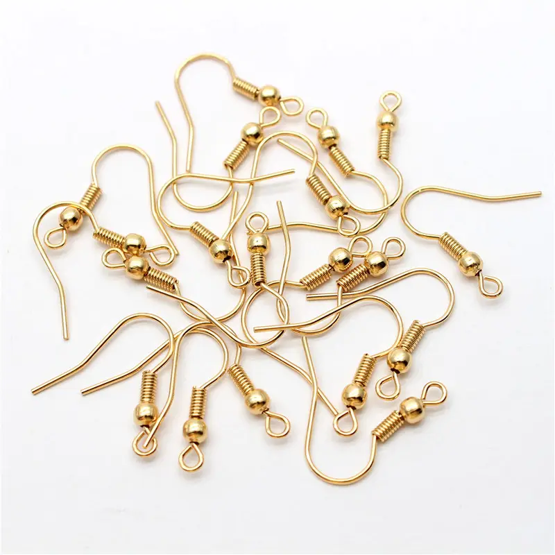 925 Sterling Silver 14K 18K Gold Plated Hypoallergenic DIY Earring Hooks Jewelry Findings For Jewellery Making