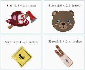 Design personalizzato dell'ombrello in feltro con Patch di ferro ricamato 3D per accessori di abbigliamento