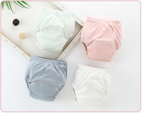 Wasserdichte Bedruckte Stoff-Trainingsunterhose für Babys Waschbare Wiederverwendbare Baumwollwindel mit Auslaufschutz