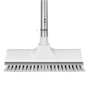 A1046 spazzola per pavimenti spazzola per pavimenti in acciaio inossidabile con manico lungo con setole rigide per la pulizia delle piastrelle spazzola per la pulizia dei pavimenti del bagno