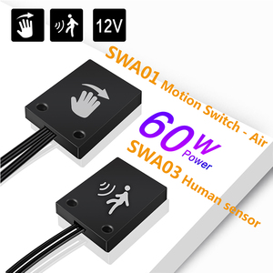 Détecteur de mouvement à micro-ondes avec boîtier ABS, 12V/24V DC, pour éclairage LED d'armoires et placards - Product Image 3