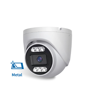 Kamera keamanan CCTV <span class=keywords><strong>IP</strong></span> PoE Full HD 8MP warna-warni dengan 5MP kubah logam tahan air penglihatan malam deteksi manusia sirene bawaan - Product Image 5