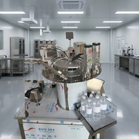 Machine de remplissage d'eau pure en sachets avec buse d'aspiration automatique à deux extrémités de type rotatif, pompe intégrée, production horaire de 2000 bouteilles