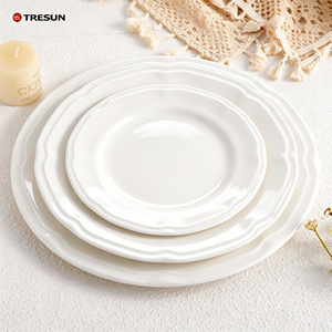 Vintage Floral New <b>Bone</b> <b>China</b> Dinnerware <b>Set</b> New Design Charger Dessert <b>Dinner</b> Plates for Weddings Birthdays - Product Image 2