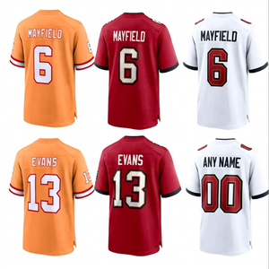 अमेरिकी फुटबॉल जर्सी पुरुषों के 13 मिके ने 6 बेकर मेफील्ड सर्वश्रेष्ठ सिलाई जर्सी को जहाज करने के लिए तैयार - Product Image 1