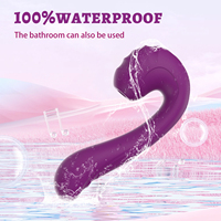 Ylove Lebensmittelechtes Flüssigsilikon IPX6 Hautfreundliches Material 10 Vibrations- & Saugmodi Vibrator Einführbares Sexspielzeug für Frauen OEM