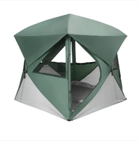 Tente de camping familiale pour 4 personnes, ultralégère, pliable, double couche, quatre saisons, imperméable, coupe-vent, ouverture rapide, durable