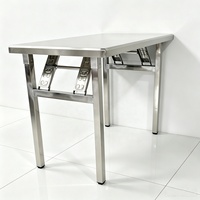 Ensemble complet de mobilier de repas d'extérieur pliable en acier inoxydable : table et chaises de voyage, tabourets pour patio, jardin, pique-nique, restaurant