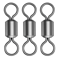 FUNADAIKO émerillon roulant en acier inoxydable #4 #3 #2 #1 1/0 2/0 connecter anneaux outils accessoires de pêche