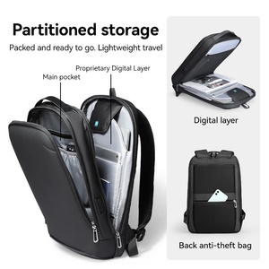 <span class=keywords><strong>Mochila</strong></span> de tendencia de moda Honorisk, <span class=keywords><strong>mochila</strong></span> impermeable de tela de alta calidad para ordenador portátil, bolsa de viaje de negocios expandible con USB - Product Image 6