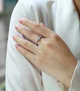 Anillo de bodas de plata de ley 925 para mujer al por mayor 3CT VVS D GRA certificado Moissanite joyería diamante anillo de compromiso conjunto - Product Image 6