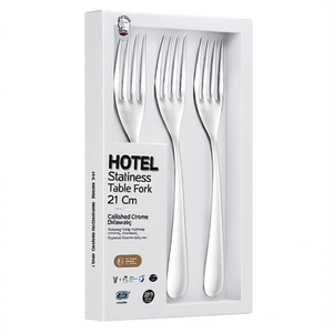 Juego de tenedores de mesa 3 piezas Inox (21cm) HOTEL Cromo lucido CVLX30C3 - Product Image 1