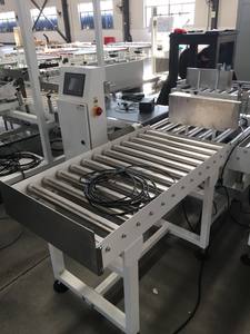 Líneas de transportador de cadena de correa de PU de PVC de rodillo automático con valla de seguridad - Product Image 5