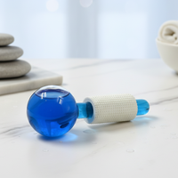 Fabricant direct – Globes de massage glacés en verre/eau purifiée/EVA de haute qualité pour le visage – Outils rafraîchissants – Couleur et logo personnalisables – Fabrication en gros