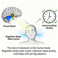 Compléments de sommeil : Mélatonine pour améliorer le sommeil, vitamines, mélatonine en film mince à dissolution orale, bandes à dissolution rapide GABA
