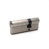Cylindre de serrure de porte 60 mm en aluminium avec noyau en laiton, double ouverture