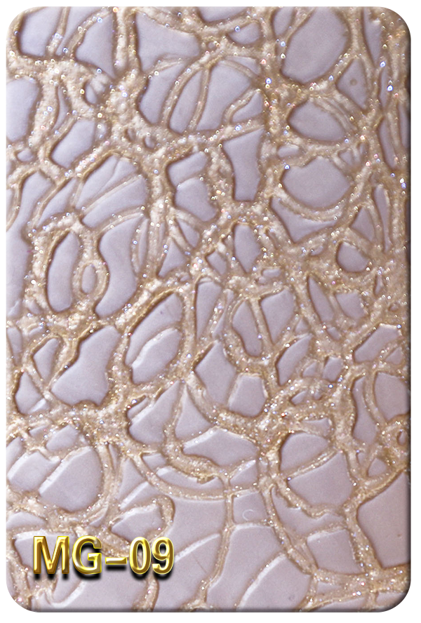 Feuille acrylique perle marron