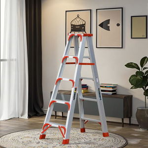 Customized Anti Slip Injection Molded Ladder Supermarket Workshop Warehouse <b>Portable</b> <b>Step</b> Ladder Folding Aluminum <b>Step</b> Ladder - Product Image 5