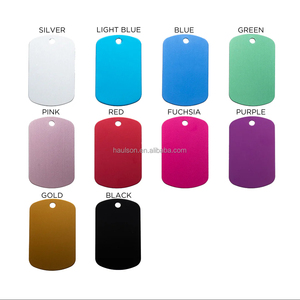 Custom Laser Engraving Aluminum Metal Luggage <strong>Tag</strong> with Chain - Product Image 2