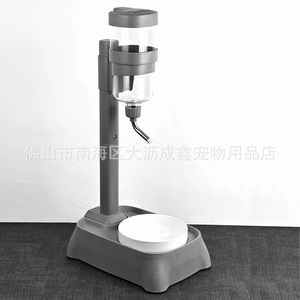Dispensador automático de agua para mascotas con tazón de acero inoxidable y tazón de cerámica para gatos y perros en verde oliva y azul lago - Product Image 4