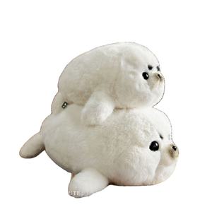 Peluche di Foca Bianca Carina, Giocattoli Morbidi di Animali Marini, Regalo per Bambini - Product Image 1
