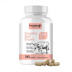 FocusHerb adecuado para mujeres carne útero ovario hígado riñón 6 en 1 corazón alimentado con hierba cápsulas de órgano de carne - Product Image 1