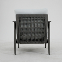 Ensemble de canapés d'extérieur en rotin et aluminium, nouveau design, résistant aux intempéries, style contemporain, léger, salon, hôtel, cour