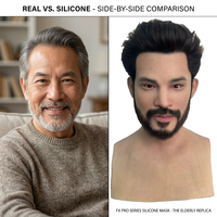 Masque de simulation de visage humain de qualité supérieure, structure faciale haute fidélité, matériau en silicone souple pour le divertissement, masque en silicone réaliste
