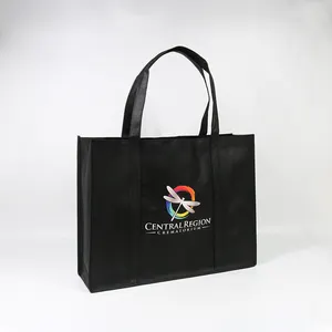 Factory Price Supermarket Use Heat Transfer Printing Free Gift Non Woven Tote Polypropylene Bags With Logo