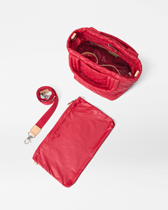 Bolso Tote Acolchado Personalizado para Mujer, Bolso de Mano Ligero para Maestras, Enfermeras, Trabajo, Viajes, Modelo Red Apple Mini - Product Image 3