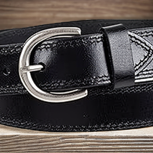 New Black Brown Cow Hide Casual <b>Belt</b> <b>Silver</b> Auto Lock Alloy <b>Buckle</b> Man Simple Style Durable & Waterproof - Product Image 2
