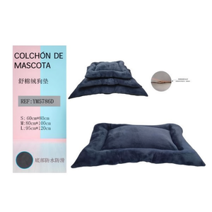 Juego de 3 Piezas de Cama para Perro Shu Blue Velvet Cotton YM5786D, Camas de Lujo para Mascotas - Product Image 2