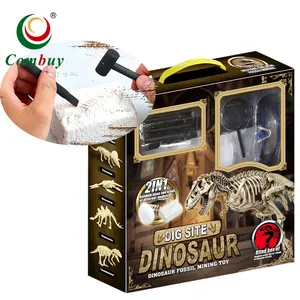 恐龙化石游戏套件儿童迷你考古挖掘玩具