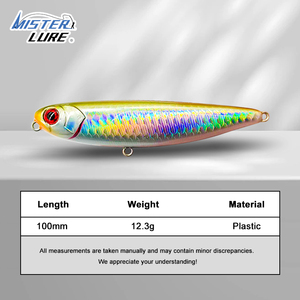 MISTER LURE Zoetwater Drijvend Slow Pitch Robotische Sticker Holografische Groothandel Kunststof Pencil Hard Lure - Product Image 2