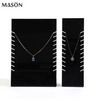 Trois tailles collier bijoux présentoir matériel personnalisé porte-collier avec logo de marque mode bijoux présentoir