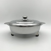 Großhandel Edelstahl Runder Speisewärmer für Buffet und Restaurant, Chafing Dishes, Speisenwärmer mit Deckel